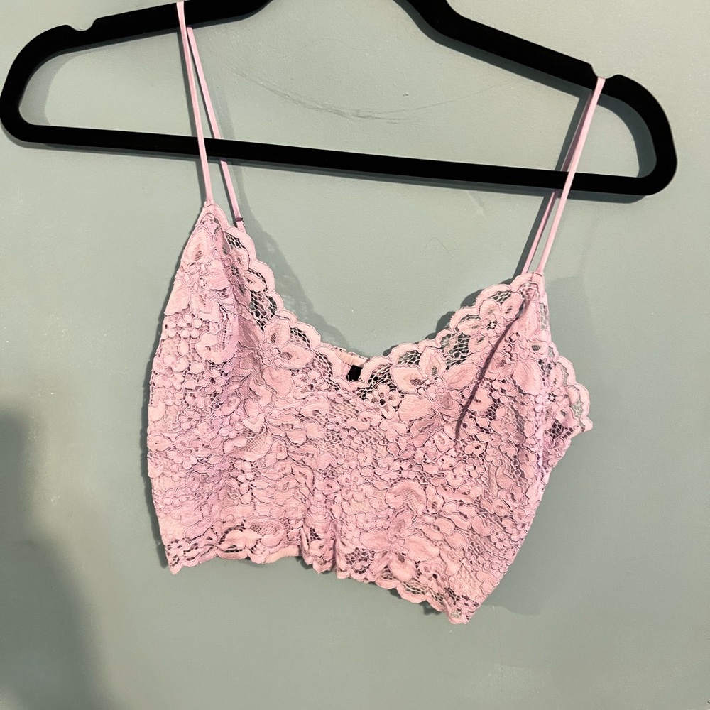 Express lace tank top